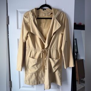Staccato Tan Hooded Trench Coat